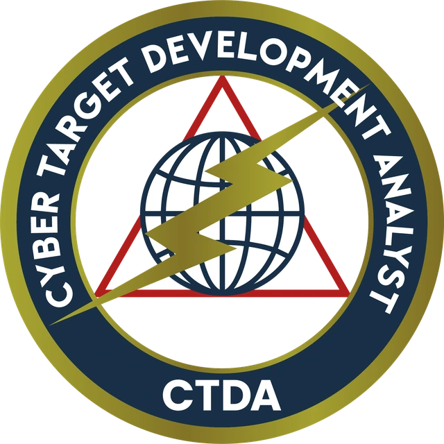 Cyber Target Development Analyst (CTDA) certification seal