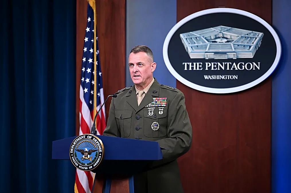 LtGen. (Ret.) Michael Groen, USMC, speaking at the Pentagon