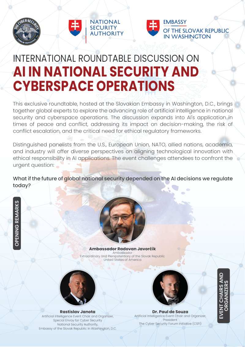 AI in National Security & Cyberspace Operations program